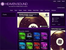Tablet Screenshot of heavensoundmusic.com
